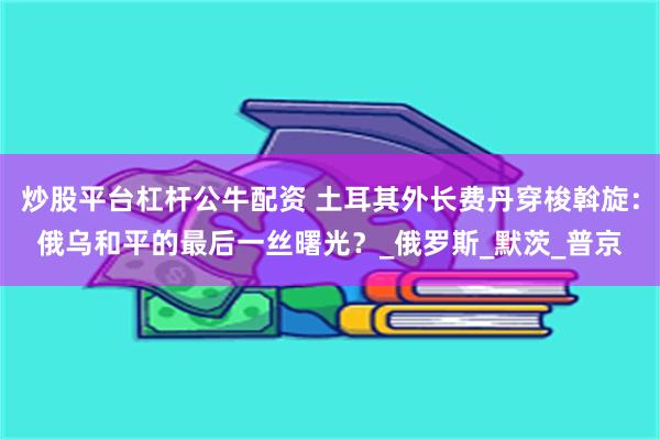 炒股平台杠杆公牛配资 土耳其外长费丹穿梭斡旋：俄乌和平的最后一丝曙光？_俄罗斯_默茨_普京