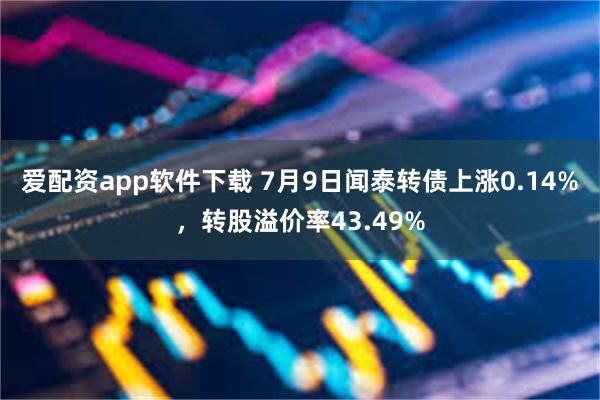 爱配资app软件下载 7月9日闻泰转债上涨0.14%，转股溢价率43.49%